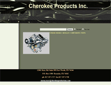 Tablet Screenshot of cherokeeproductsinc.com